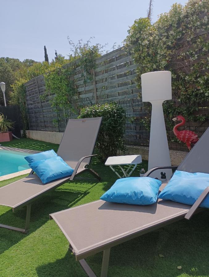 MimiLou rez-de-jardin avec piscine&spa Agde Exterior foto